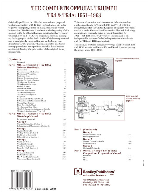 The Complete Official Triumph TR4 & TR4A: 1961-1968 back cover