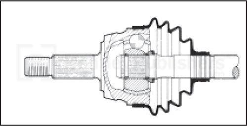 Suspension troubleshooting and repair, including procedures for inspecting and repairing CV joints.